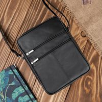 saszetka męska listonoszka na ramię skórzana czarna abruzzo abr-03