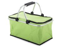 PIKNIKOWY KOSZ TERMICZNY ZAKUPY PRAKTYCZNY SKŁADANY USZTYWNIANY ZIELONY