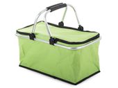 PIKNIKOWY KOSZ TERMICZNY ZAKUPY PRAKTYCZNY SKŁADANY USZTYWNIANY ZIELONY