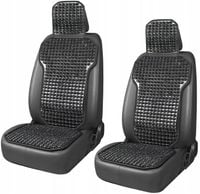 MATA NA FOTEL SIEDZENIE KORALIKI Z PODPARCIEM POD PLECY I ZAGŁÓWEK DO AUTA