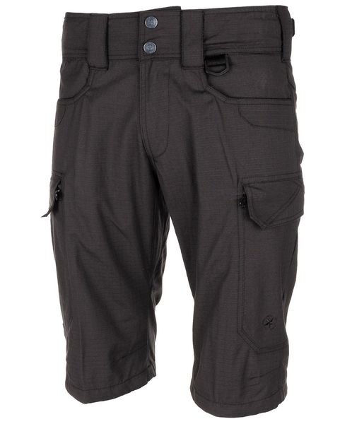 Spodnie US Bermuda "Storm" Rip Stop czarne zdjęcie 1