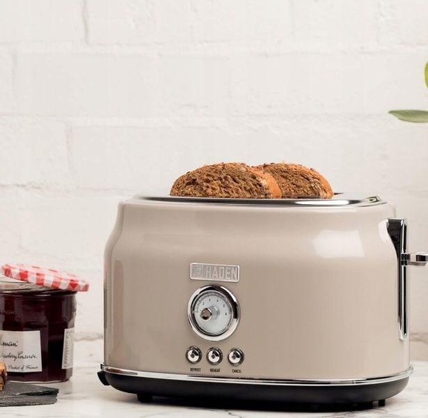 Toster Haden Dorset HAD209214 815W 6 stopni opiekania Tacka Popielaty zdjęcie 8
