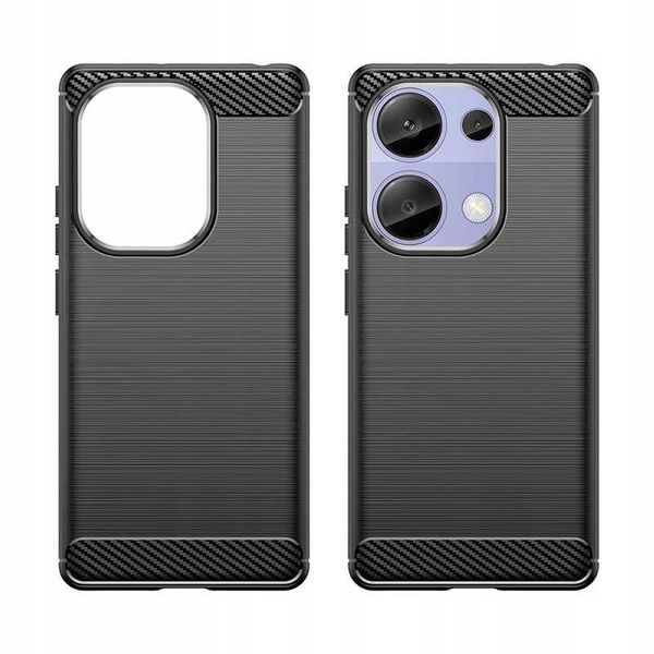 Spacecase Carbon Poco M6 Pro 4G Black zdjęcie 2
