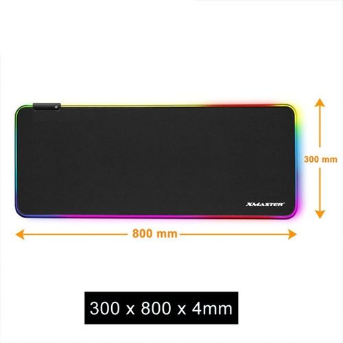 PODKŁADKA POD MYSZKĘ RGB LED GAMINGOWA DUŻA SZEROKA XMASTER XXL na Arena.pl