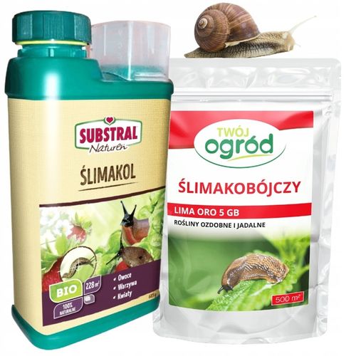 GRANULAT NA ŚLIMAKI 685g Substral Naturen Ślimakol EKO BIO + LIMA ORO 200G na Arena.pl