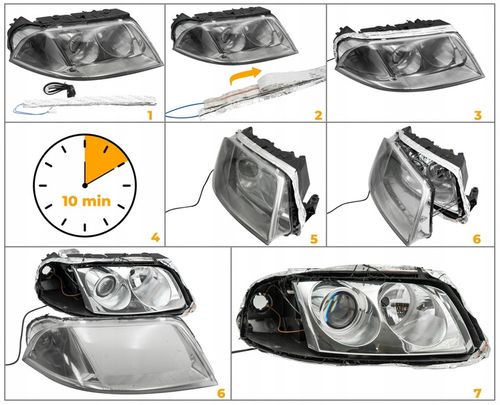 Taśma grzewcza do rozklejania reflektorów lamp samoprzylepna twardy klej na Arena.pl