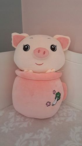 Świnka w Kubku duży pluszowy miś 48 cm bez kocyka DOSTĘPNA super prezent na Arena.pl