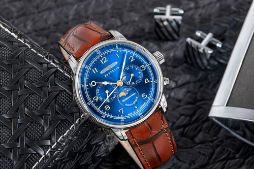 zegarek męski zeppelin mediterranee moonphase 9636-3 + box na Arena.pl