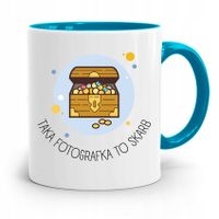 Kubek Błękitny Dla Fotografka To Skarb Prezent Z Nadrukiem Ze Zdjęciem