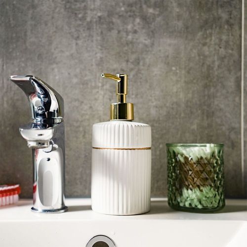 Dozownik do mydła ceramiczny biały 400 ml na Arena.pl