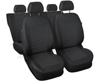 Uniwersalne skórzane pokrowce MODERN MP-2 SZARE do RENAULT CLIO II III IV