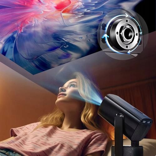 PRZENOŚNY PROJEKTOR RZUTNIK ANDROID SMART TV WIFI FULL HD + ETUI na Arena.pl