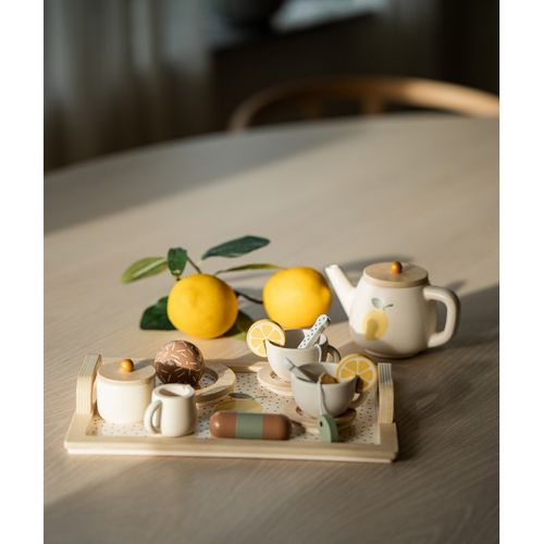 DLA DZIECI DREWNIANY SERWIS DO HERBATY na Arena.pl