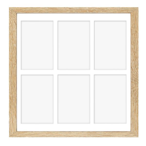 Ramka na 6 zdjęć Hekla 40x40x6 MDF galeria sonoma jasna 1szt. zdjęcie 6