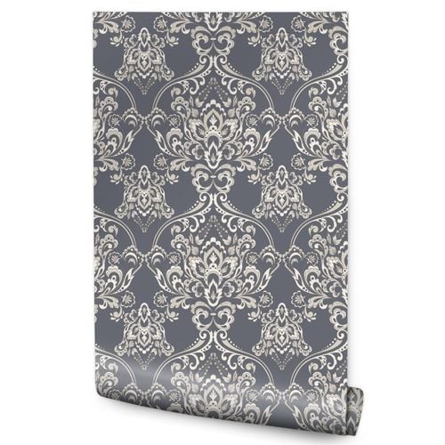 Tapeta Do Przedpokoju ORNAMENT Kwiatowy Modny Wzór na Arena.pl