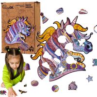 puzzle edukacyjne drewniane eco bajeczny jednorożec a3 puza3-00721