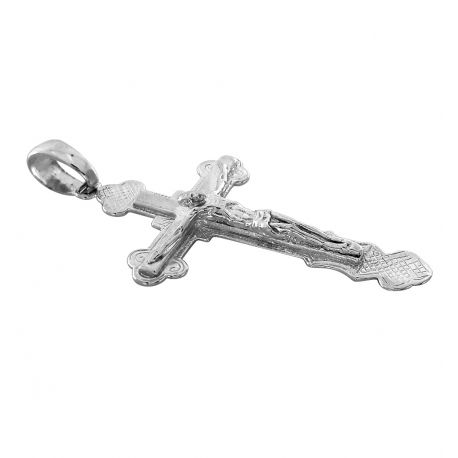 SREBRNY DUŻY KRZYŻ Z UKRZYŻOWANYM JEZUSEM SREBRO PRÓBY 925 na Arena.pl