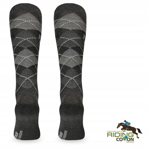 Klasyczne podkolanówki jeździeckie w romby SPDJ na Arena.pl