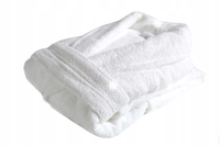 HOTELOWY SZLAFROK męski damski DO HOTELU GRUBY BIAŁY 450g/m2 100% BAWEŁNA L