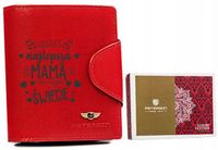 Stylowy portfel na Dzień Mamy TWÓJ NAPIS w pudełku