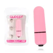glossy brilliant mini wibrator bullet rożowy, wodoodporny, 58mm