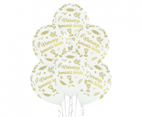 balony  pierwsza komunia święta 30cm  6 szt. | bn06-756