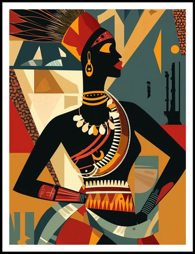 Plakat 75x100cm Afrykańska Mozaika na Arena.pl