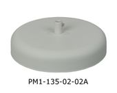 Podsufitka metalowa 1 otwór 135mm kolor biały + biały hamulec
