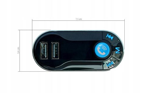 TRANSMITER FM PEIYING 2x USB BLUETOOTH MP3 LCD SD na Arena.pl