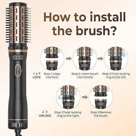 Obrotowa suszarka szczotka do włosów 3 w 1 do nadawania objętości na Arena.pl