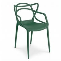 Nowoczesne Krzesło Ażurowe Ogrodowe Zielone - Mocne Krzesło Loft na Taras, Balkon i Działkę XD-GR