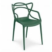 Nowoczesne Krzesło Ażurowe Ogrodowe Zielone - Mocne Krzesło Loft na Taras, Balkon i Działkę XD-GR