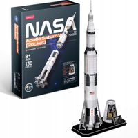 CUBIC FUN PUZZLE 3D NASA APOLLO SATURN V ROCKET - 136 ELEMENTY