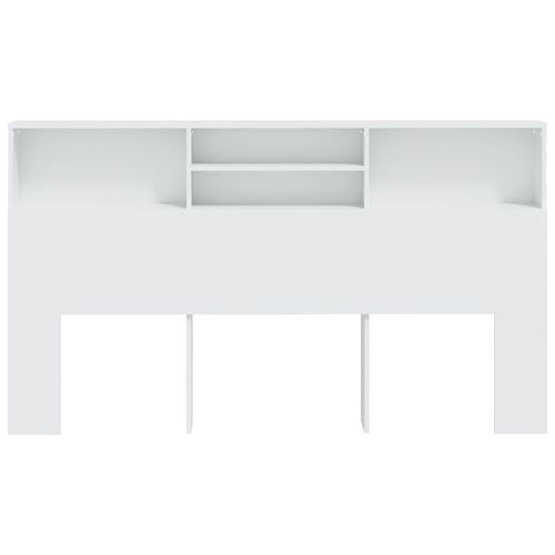 Wezgłowie łóżka z półkami, białe, 180x19x103,5 cm na Arena.pl