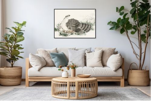 Plakat 35x25cm  Hawk-Eagle, Kashu Japoński Vintage do Salonu na Arena.pl
