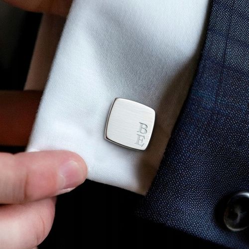 Spinki do koszuli z inicjałami | Srebro 925 | ZaNa na Arena.pl