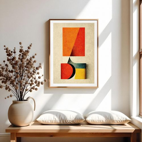 Plakat bauhaus abstrakcja 70x100 cm na Arena.pl
