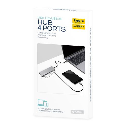ADAPTER USB Type-C to USB 3.0 4-PORT na Arena.pl