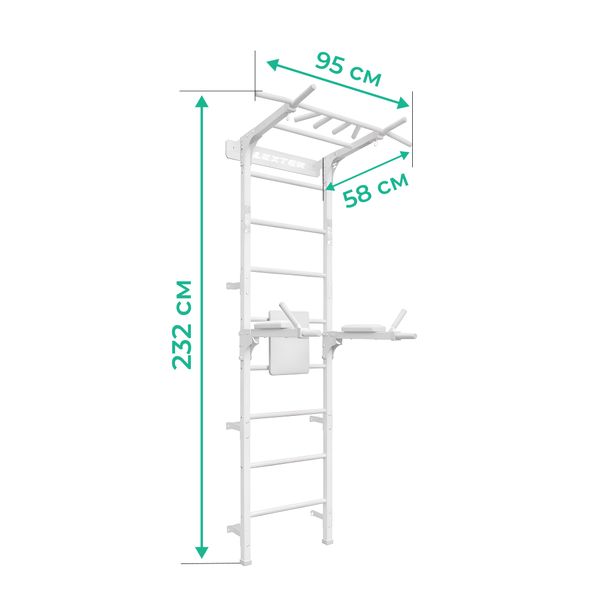 drabinka gimnastyczna Elevate biało- czarny zdjęcie 11