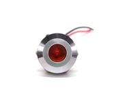 Lampka kontrolna deski rozdzielczej LED kolory 14mm Czerwony