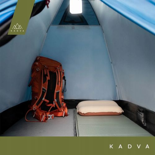 Namiot kempingowy 2-osobowy KADVA Festa 2 niebieski OS KOPUŁOWA KONSTRUKCJA na Arena.pl