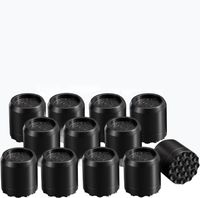 Antywibracyjne Podkładki pod Meble z Przyssawkami Czarne 12 sztuk