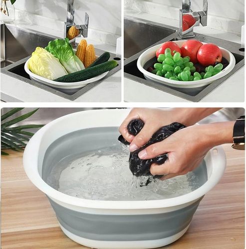 MISKA SKŁADANA SILIKONOWA UNIWERSALNA POJEMNIK TURYSTYCZNY DUŻA MISA 10 L na Arena.pl