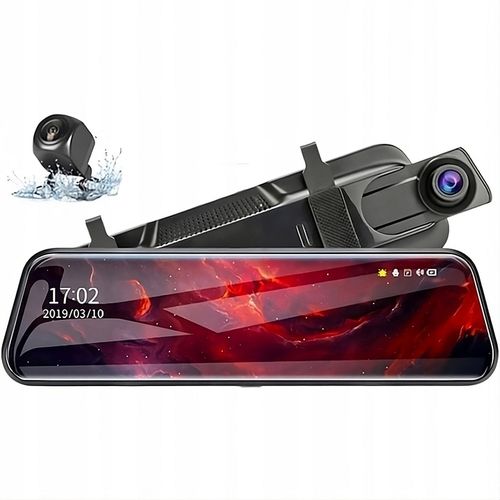 WIDEOREJESTRATOR SAMOCHODOWY JAZDY LUSTERKO KAMERA COFANIA PRZÓD TYŁ MenuPL na Arena.pl