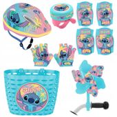 4x ochraniacze kask koszyk rękawiczki dzwonek wiatraczek Stitch Sticz