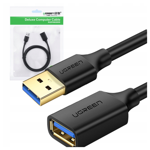 kabel usb 3.0 przedłużający ugreen  us129 1.5m (czarny) na Arena.pl