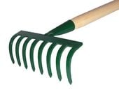 grabie uniwersalne 16cm 8 zębne metalowe z trzonkiem drewnianym 60cm kard