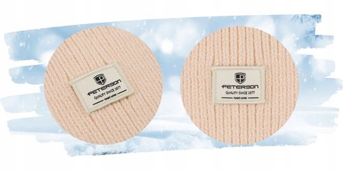 Czapka na zimę beanie damska PETERSON modna ciepła na jesień zimowa na Arena.pl