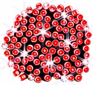Lampki Świąteczne LED 1000 Czerwone Flash 72m IP44 Wodoodporne Zewnętrzne na Arena.pl