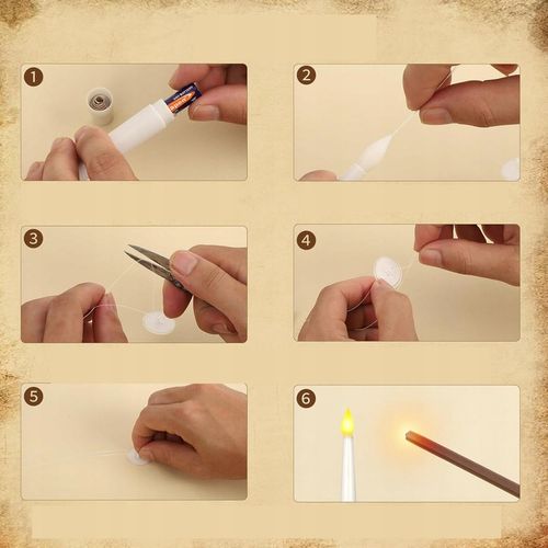 Latające Swiece LED, 10 Sztuk, z Pilotem Zdalnego Sterowania,Swiece Wiszące na Arena.pl